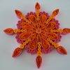 Quilled pink and orange mandala