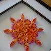 Quilled pink and orange mandala