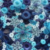 Blue Flowers Quilling By Kath