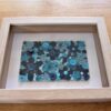Framed Blue Flowers Quilling By Kath